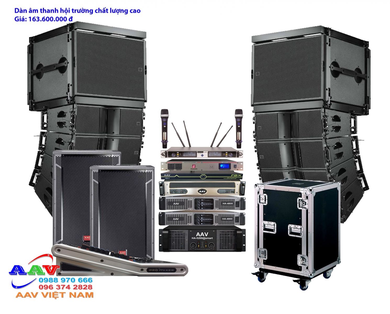 dàn âm thanh hội trường sân khấu chất lượng cao 